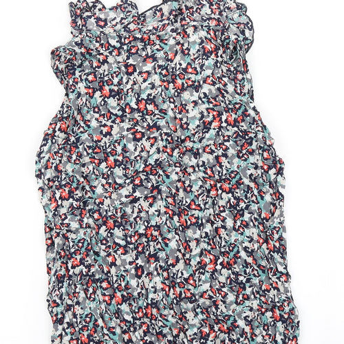 BHS Womens Blue Floral  Basic Tank Size 10