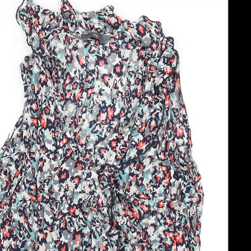 BHS Womens Blue Floral  Basic Tank Size 10