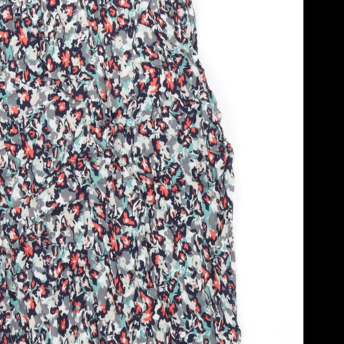 BHS Womens Blue Floral  Basic Tank Size 10