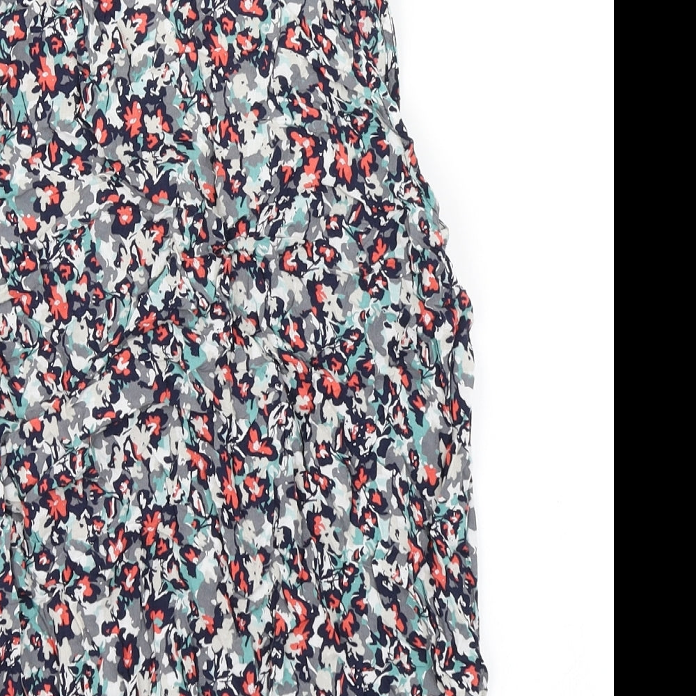 BHS Womens Blue Floral  Basic Tank Size 10