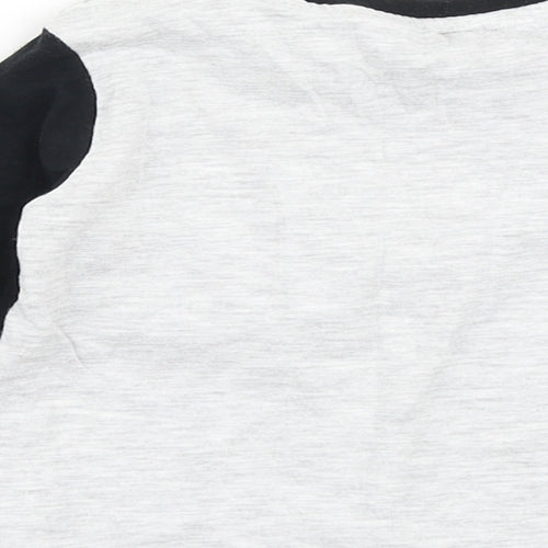 Fred & Flo Boys Grey   Basic T-Shirt Size 12-18 Months