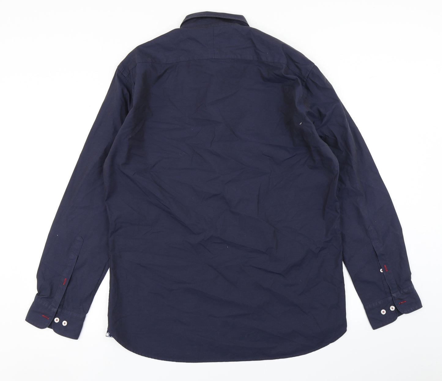 TM Lewin Mens Blue    Button-Up Size L
