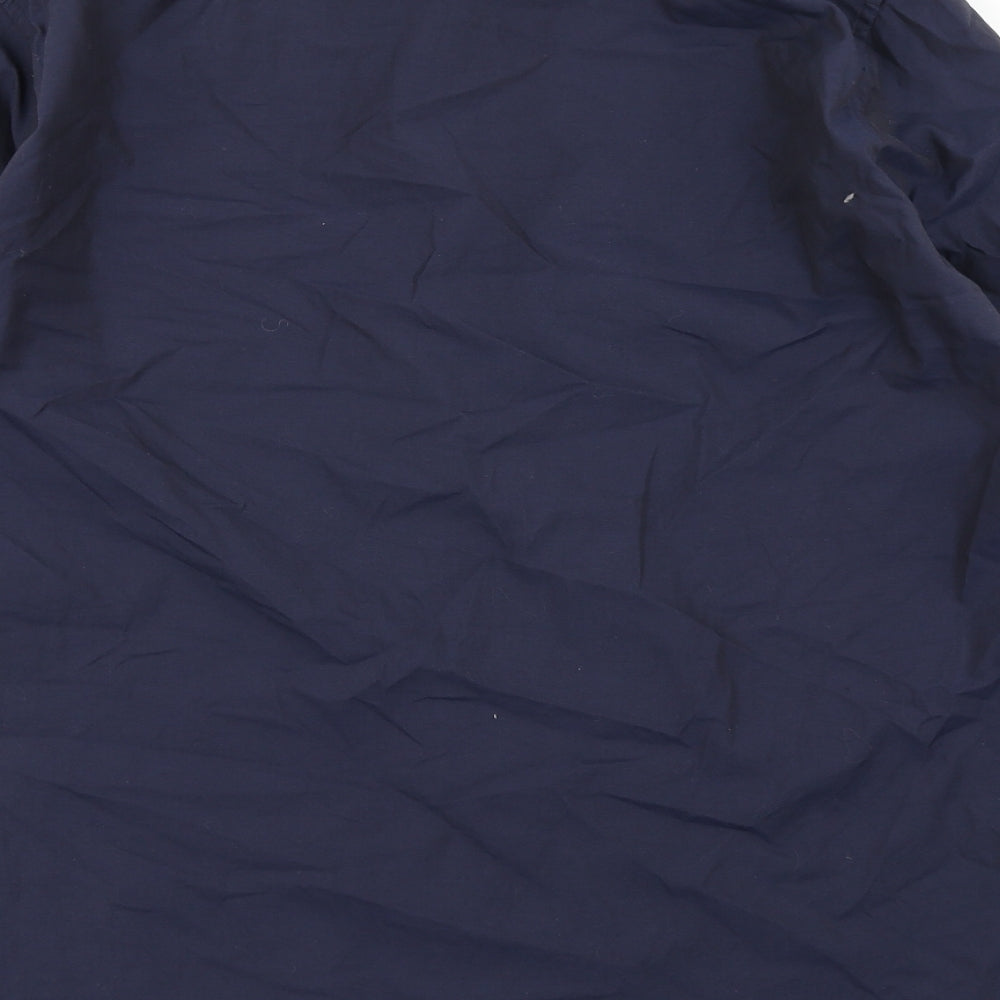 TM Lewin Mens Blue    Button-Up Size L