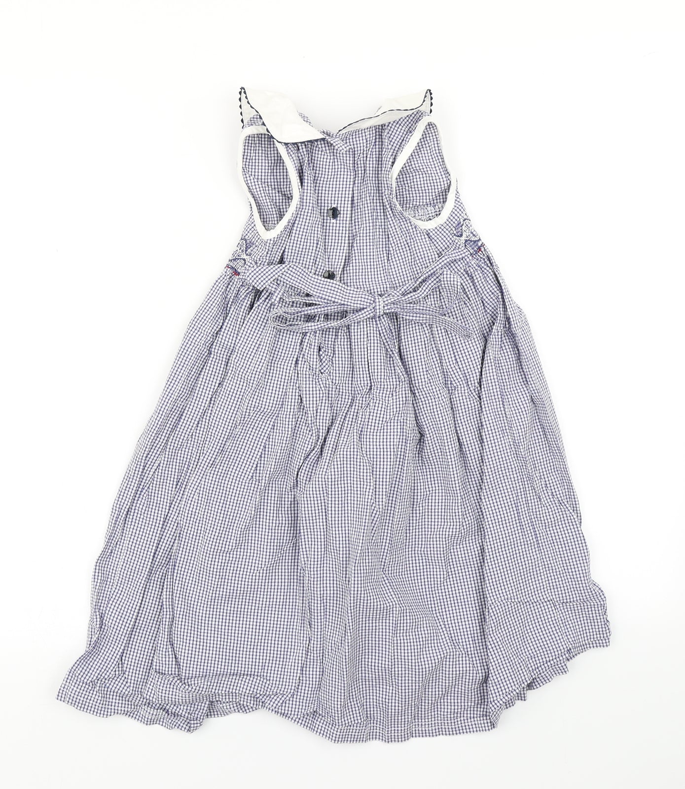 Marks & spencer Girls Blue Check  Fit & Flare  Size 3-4 Years
