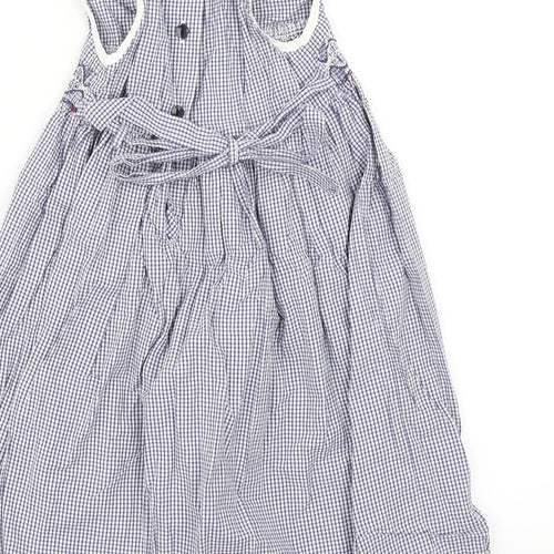Marks & spencer Girls Blue Check  Fit & Flare  Size 3-4 Years