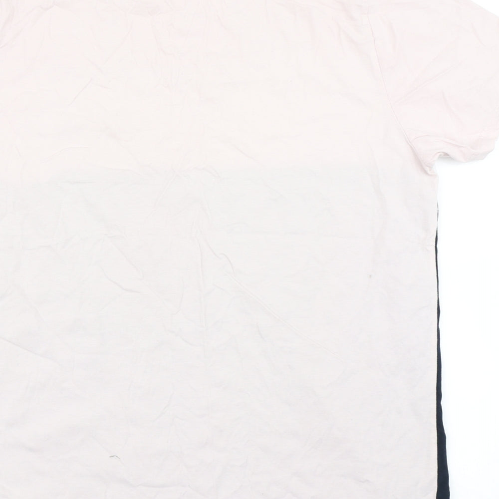 Burton Mens Pink Colourblock   T-Shirt Size L