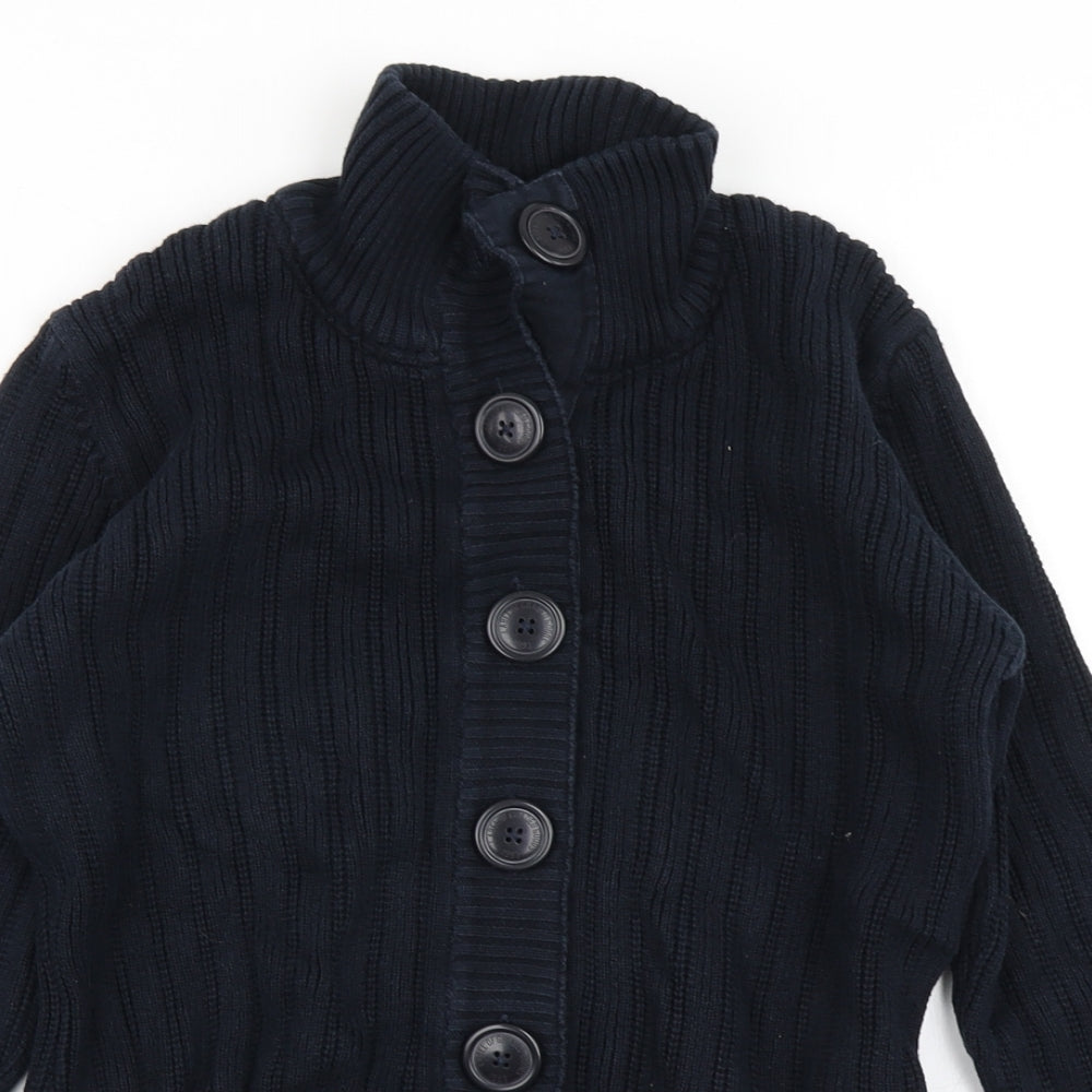H&M Womens Blue  Knit Cardigan Jumper Size L
