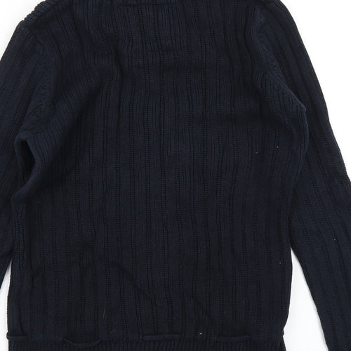 H&M Womens Blue  Knit Cardigan Jumper Size L