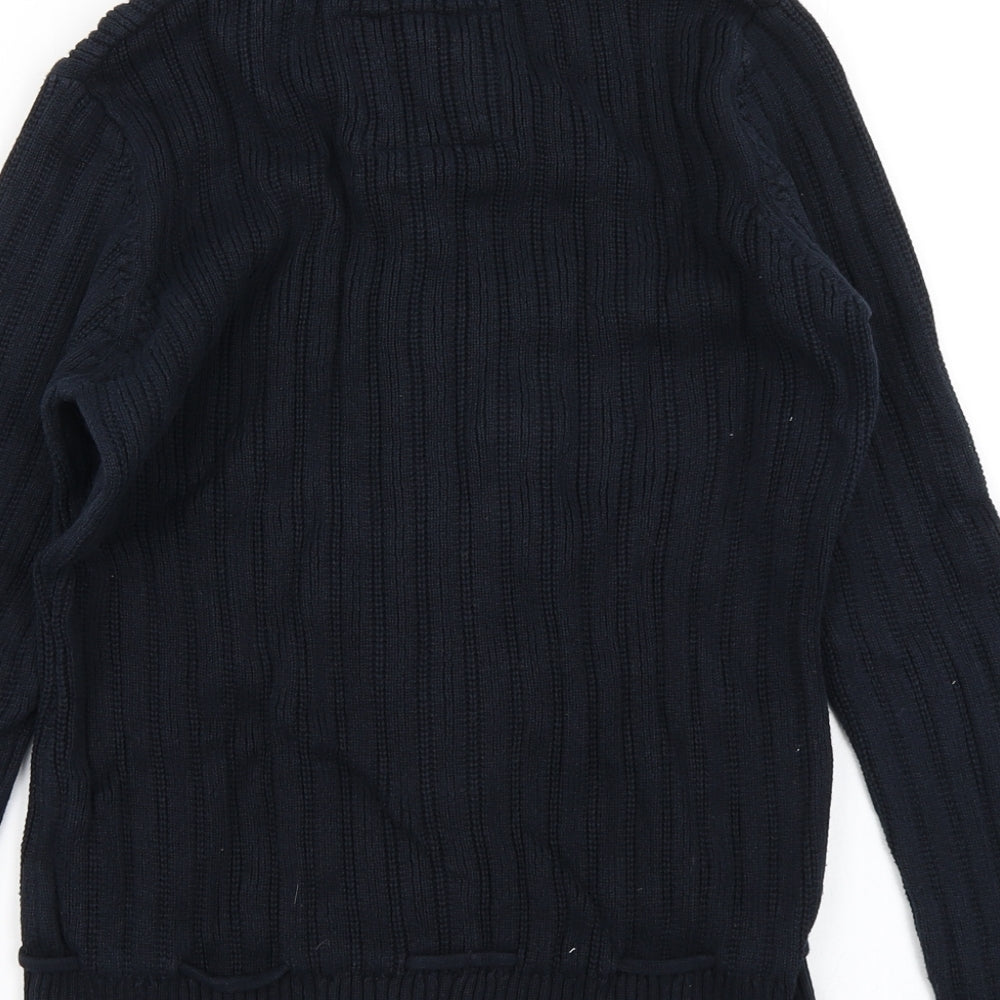 H&M Womens Blue  Knit Cardigan Jumper Size L