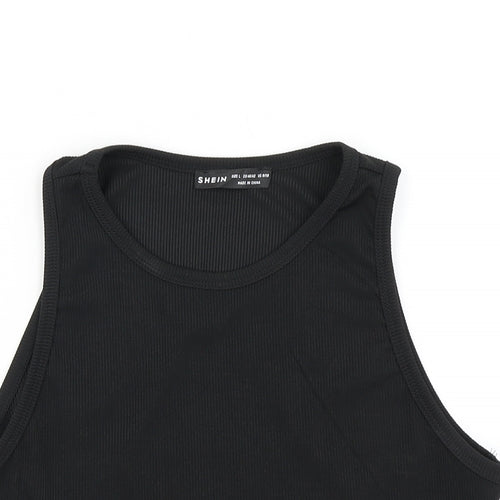 SheIn Womens Black   Cropped Tank Size L