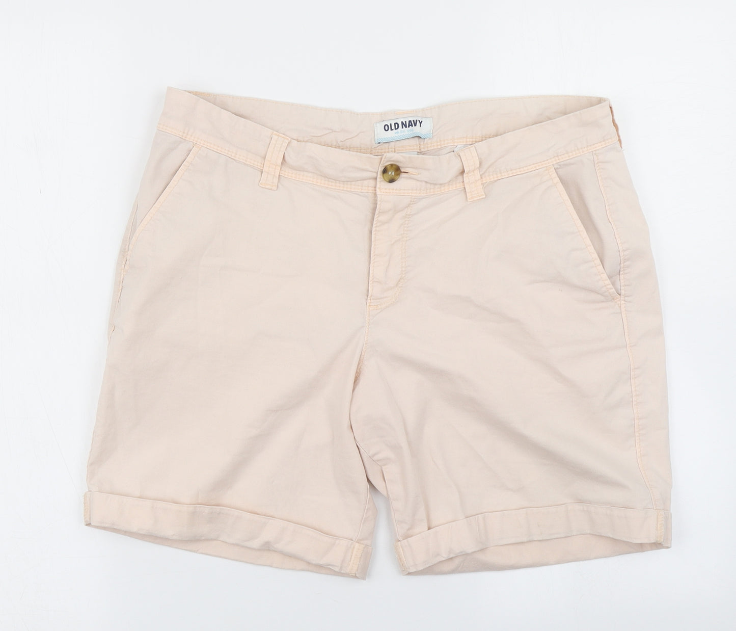 Old Navy Womens Pink   Chino Shorts Size 10