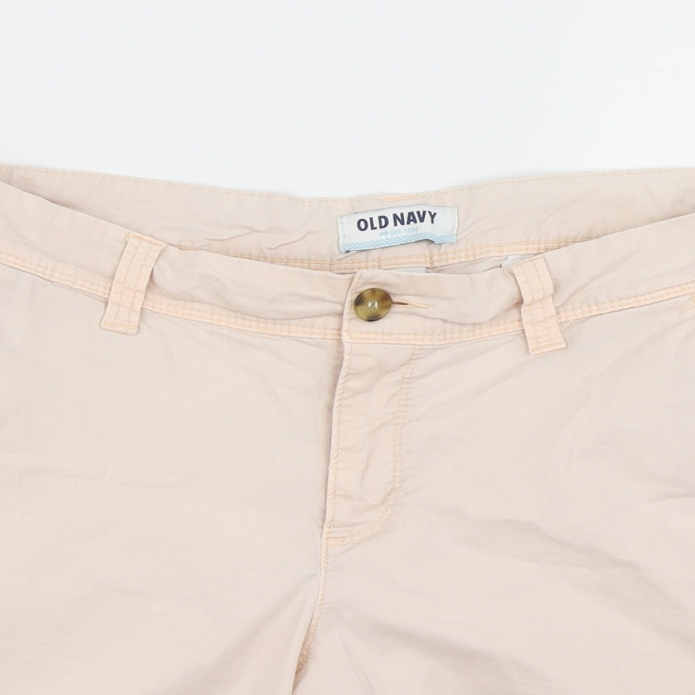 Old Navy Womens Pink   Chino Shorts Size 10