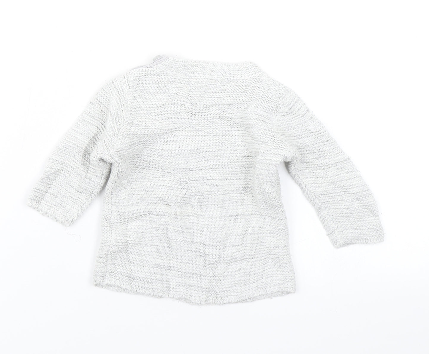 George Girls Grey  Knit Pullover Jumper Size 0-3 Months