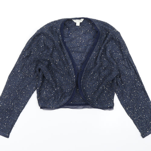 Monsoon Womens Blue  Knit Cardigan Jumper Size S