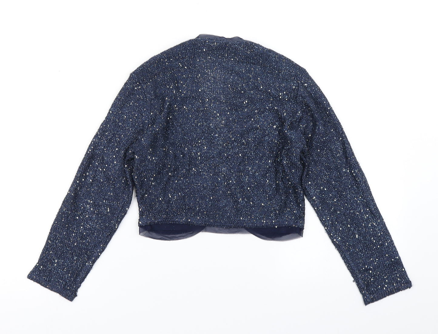 Monsoon Womens Blue  Knit Cardigan Jumper Size S