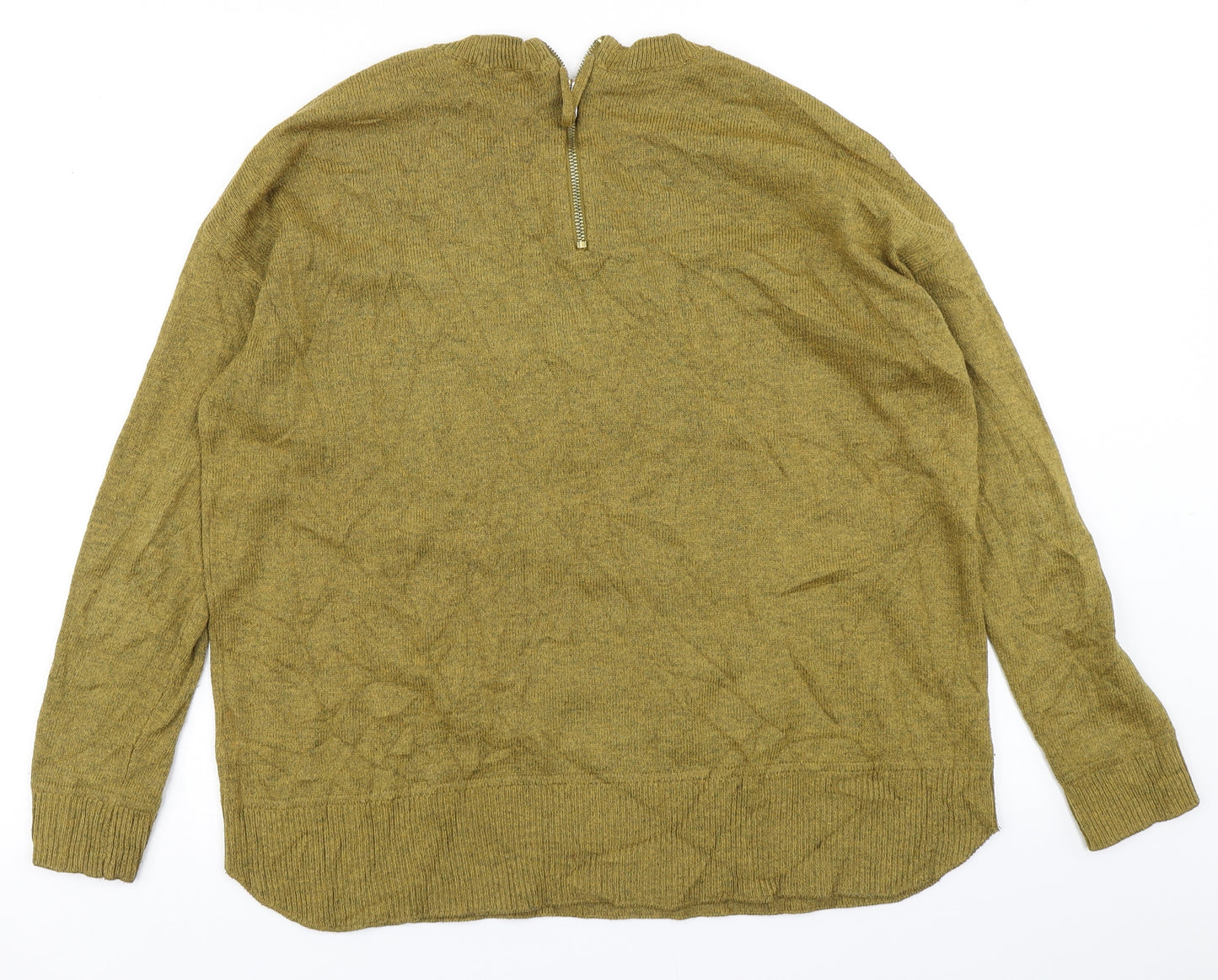 H&M Womens Green  Knit Pullover Jumper Size M