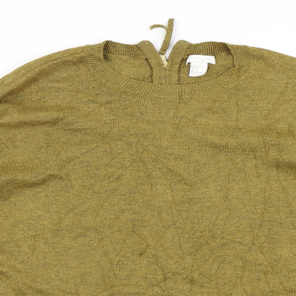 H&M Womens Green  Knit Pullover Jumper Size M