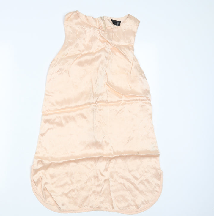 Topshop Womens Gold Basic Tank Size 10