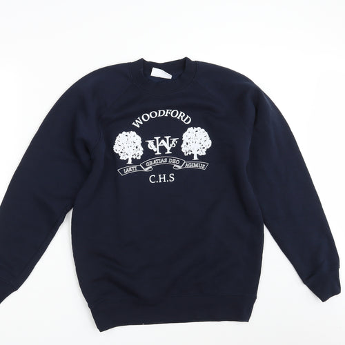 Woodbank Boys Blue   Pullover Sweatshirt Size S