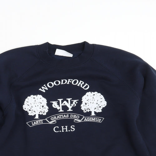 Woodbank Boys Blue   Pullover Sweatshirt Size S