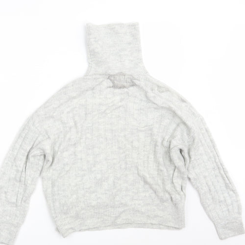 George Womens Grey  Knit Pullover Jumper Size S