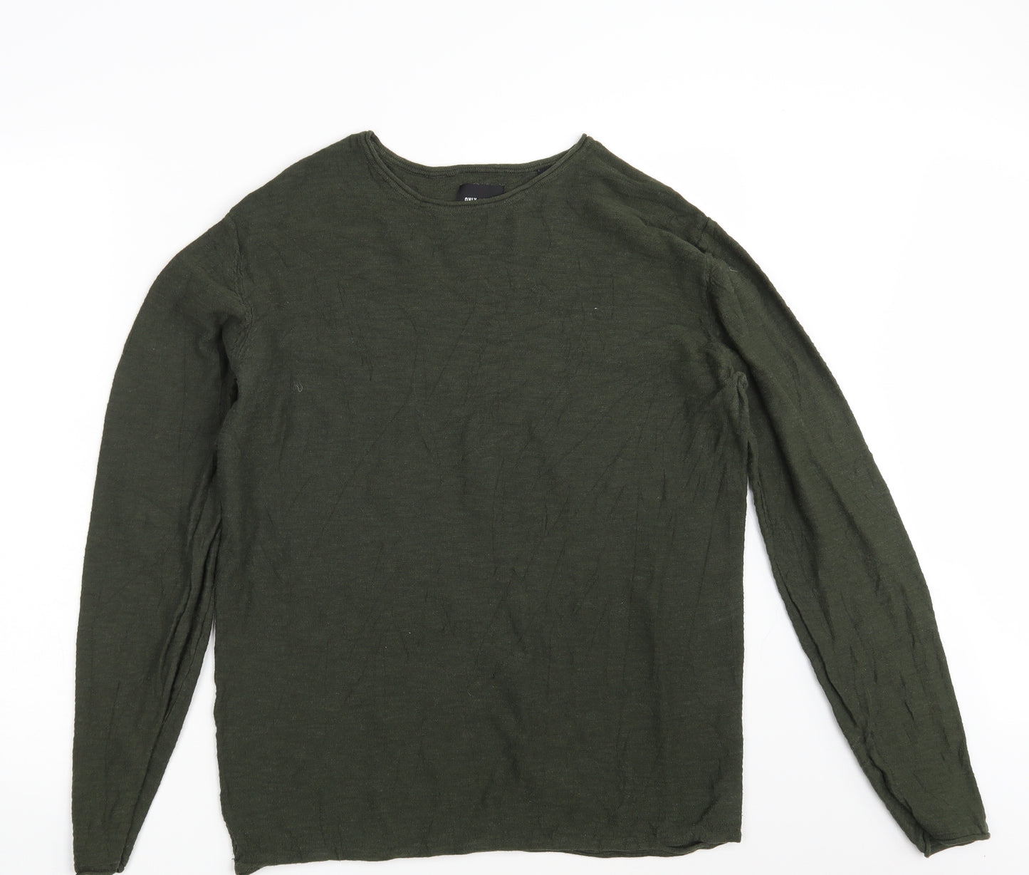 ONLY & SONS Mens Green   Pullover Sweatshirt One Size