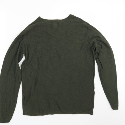 ONLY & SONS Mens Green   Pullover Sweatshirt One Size