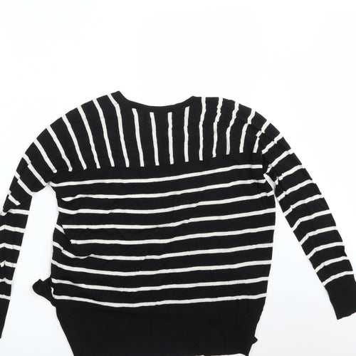 Primark Womens Black Striped  Pullover Sweatshirt Size 6