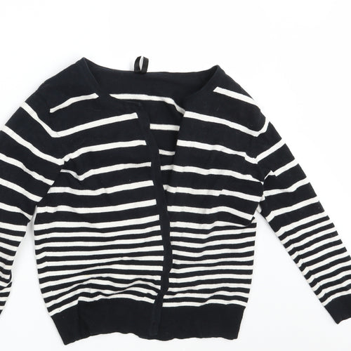 Atmosphere Womens Black Striped Knit Cardigan Jumper Size 14