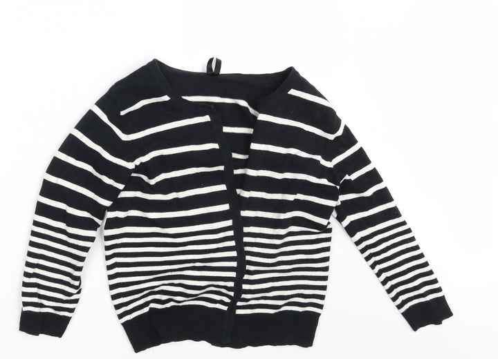 Atmosphere Womens Black Striped Knit Cardigan Jumper Size 14