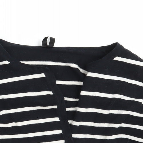 Atmosphere Womens Black Striped Knit Cardigan Jumper Size 14