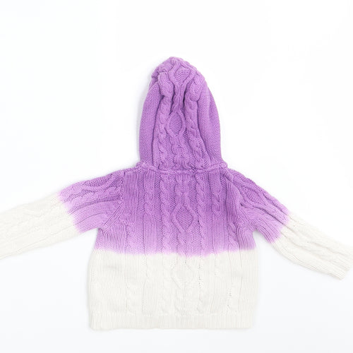 Sugar Pink Girls Multicoloured  Knit Cardigan Jumper Size 6-9 Months