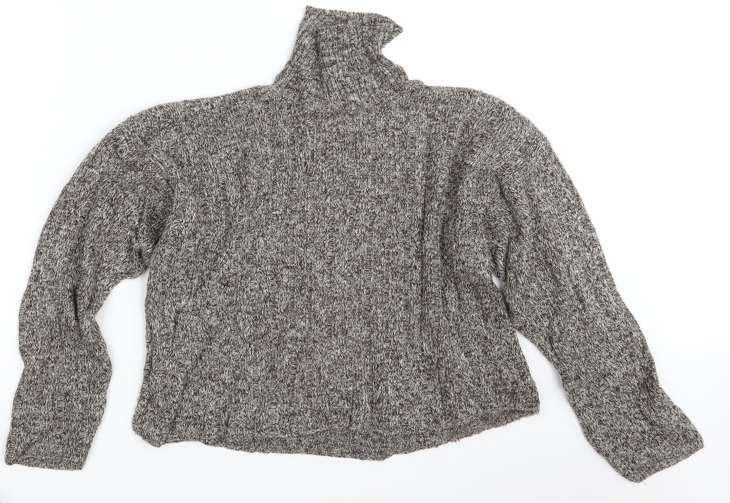 New Look Womens Brown  Knit Pullover Jumper Size S