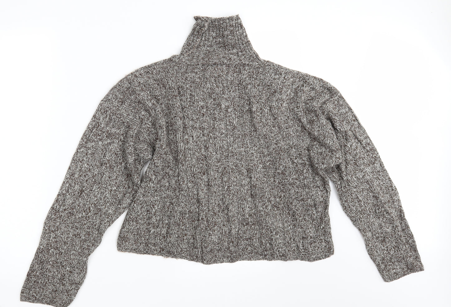 New Look Womens Brown  Knit Pullover Jumper Size S