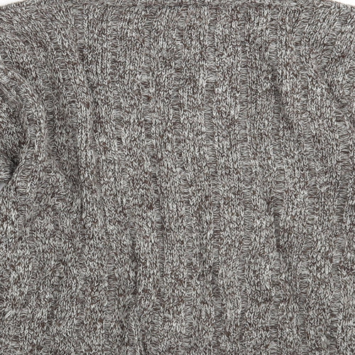 New Look Womens Brown  Knit Pullover Jumper Size S