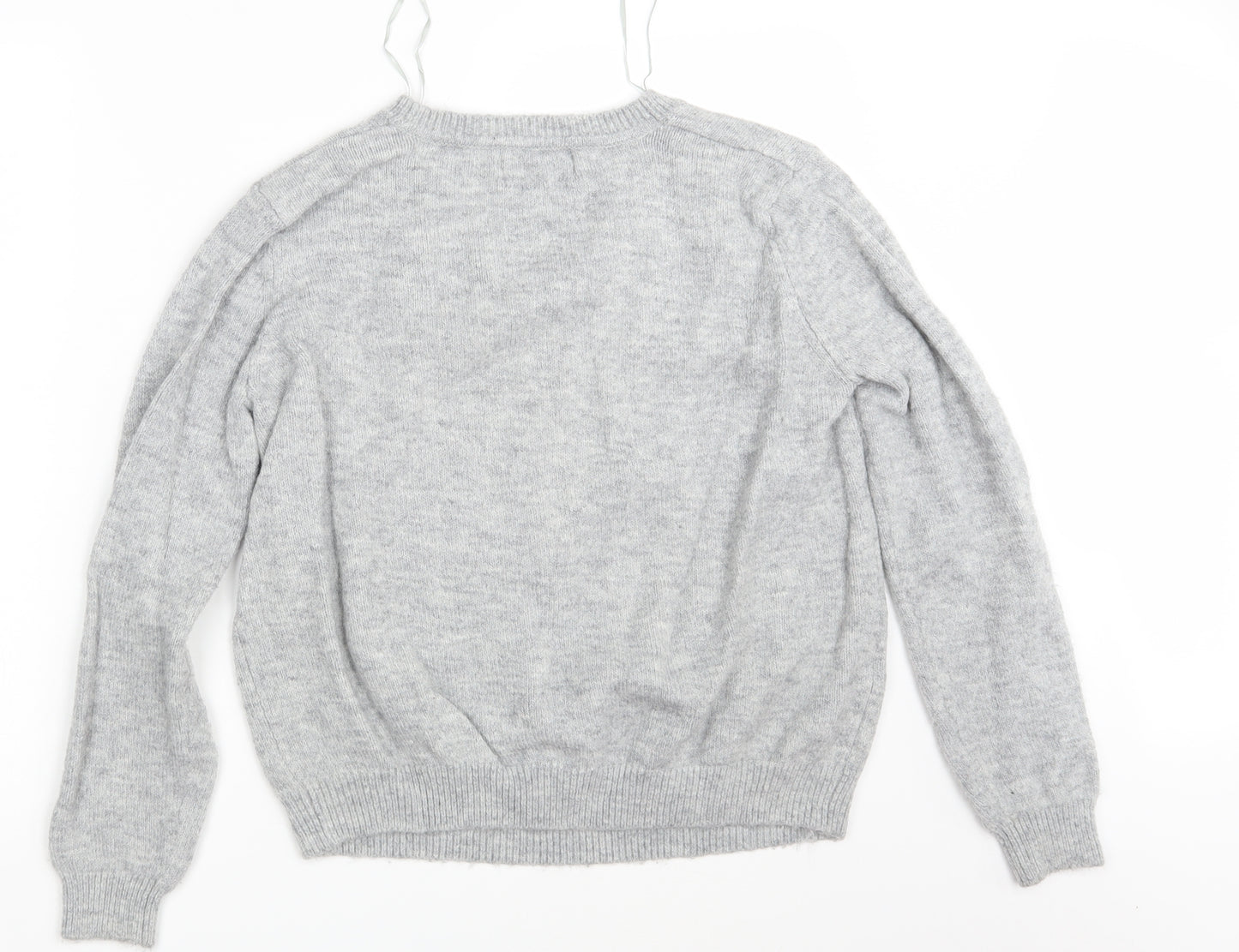 Papaya Womens Grey  Knit Pullover Jumper Size L
