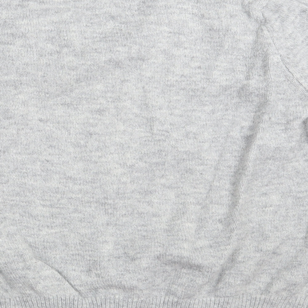 Papaya Womens Grey  Knit Pullover Jumper Size L