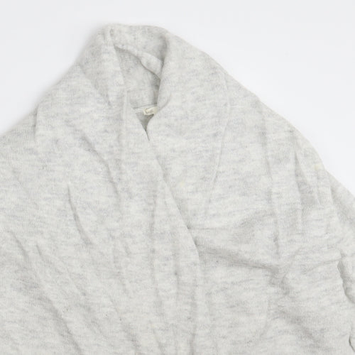 H&M Womens Grey  Knit Wrap Jumper Size S