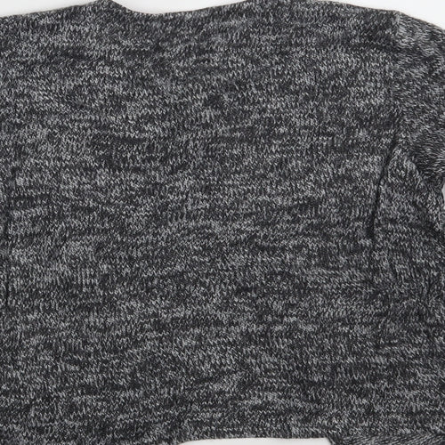 Per Una Womens Grey Floral Knit Cardigan Jumper Size M