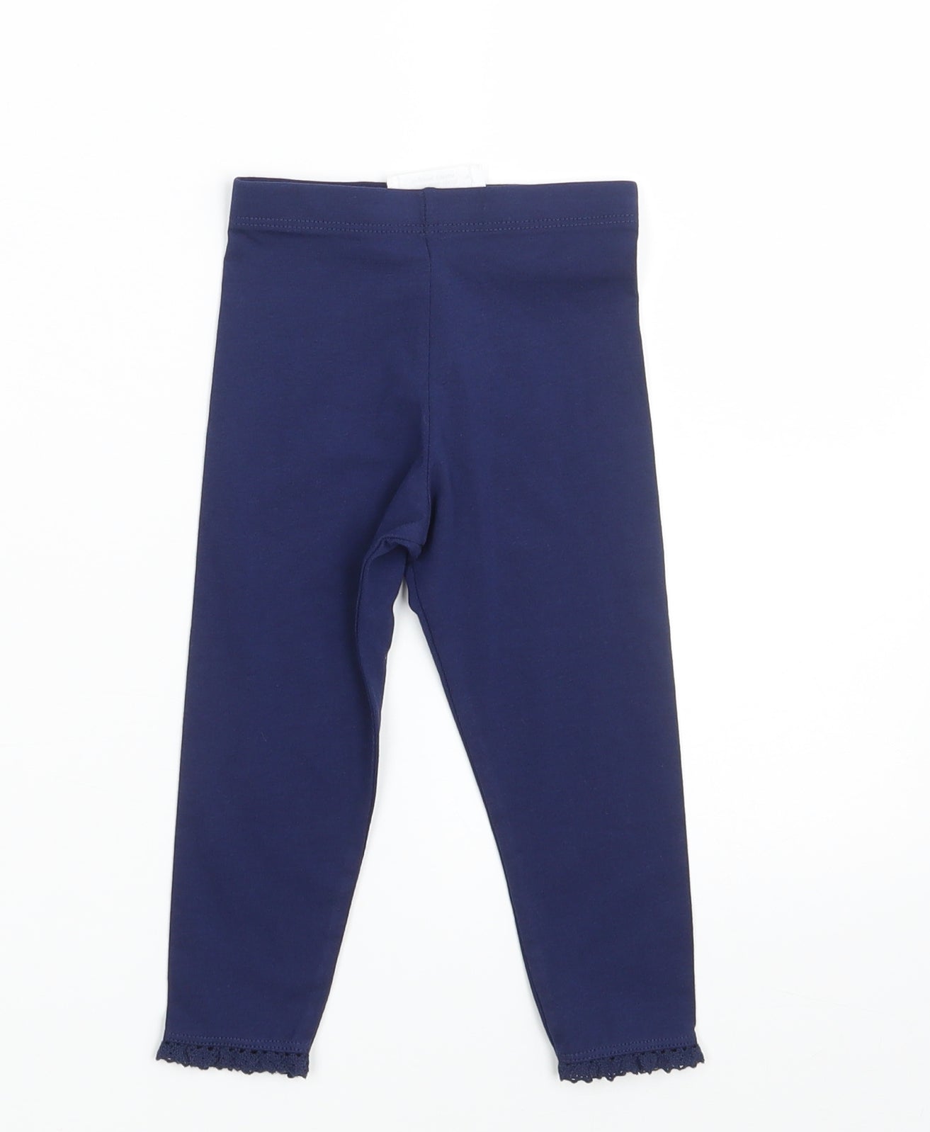F&F Girls Blue   Jogger Leggings Size 12-18 Months  - Waist 16in; Inside  leg 11in