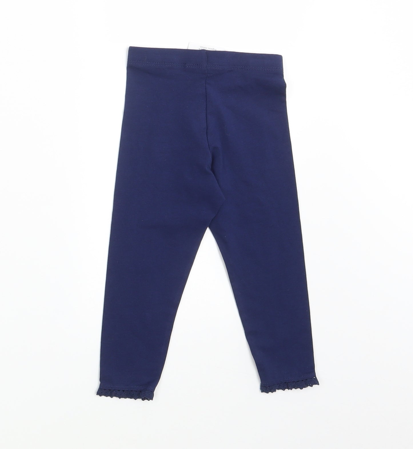 F&F Girls Blue   Jogger Leggings Size 12-18 Months  - Waist 16in; Inside  leg 11in