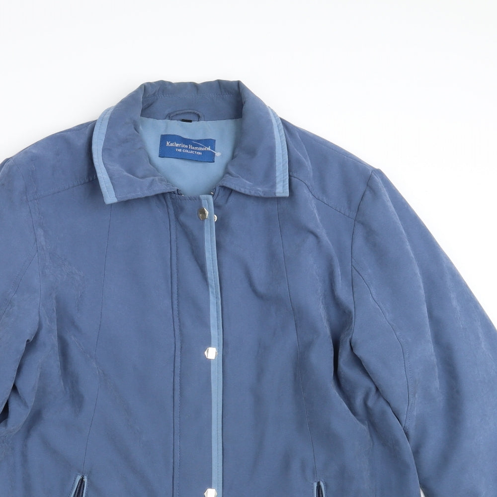 Katherine Hammond Womens Blue   Overcoat Coat Size 14