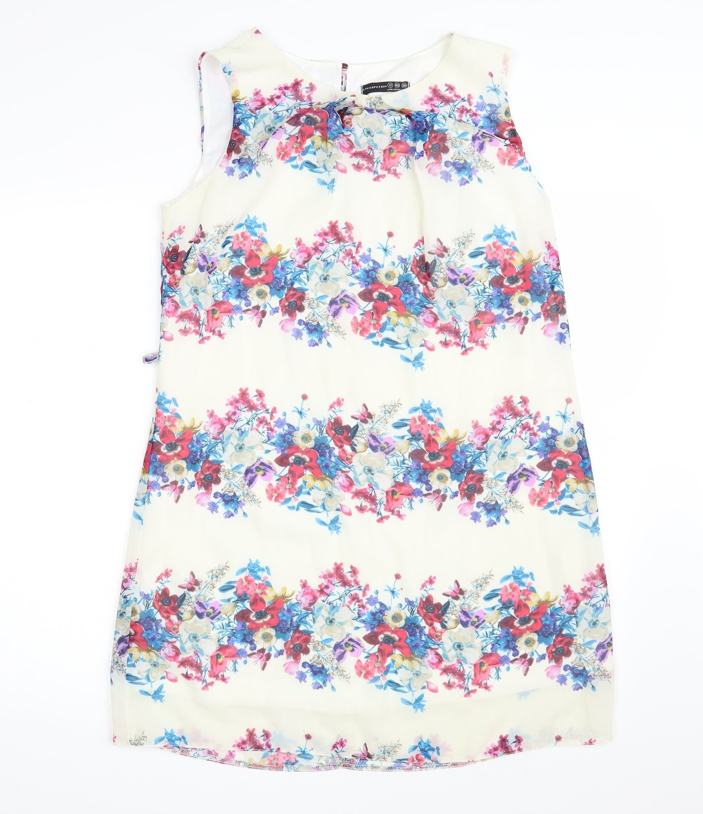 Atmosphere Womens Ivory Floral  A-Line  Size 12