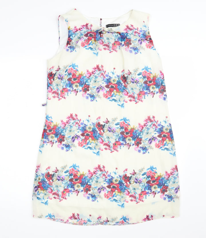 Atmosphere Womens Ivory Floral  A-Line  Size 12