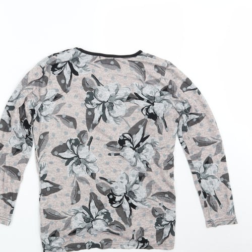 Sugar Crisp Womens Pink Floral  Pullover Sweatshirt Size L  - Lounge Wear
