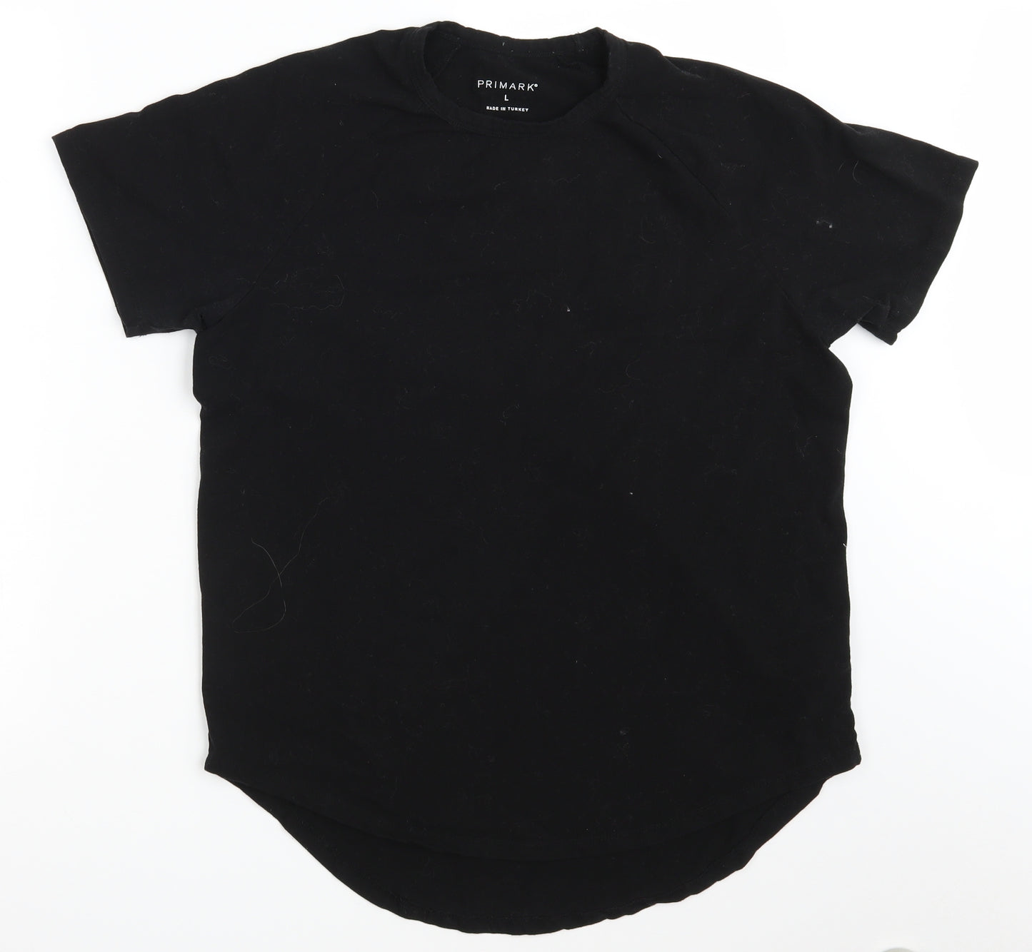 Primark Mens Black    T-Shirt Size L