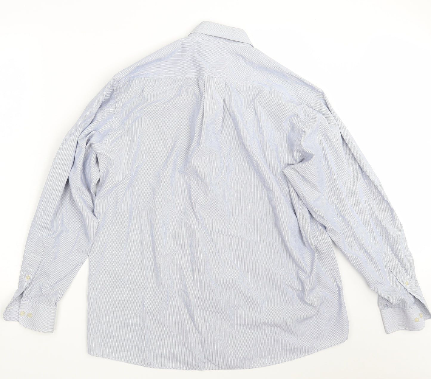 NEXT Mens Blue Striped   Button-Up Size 16