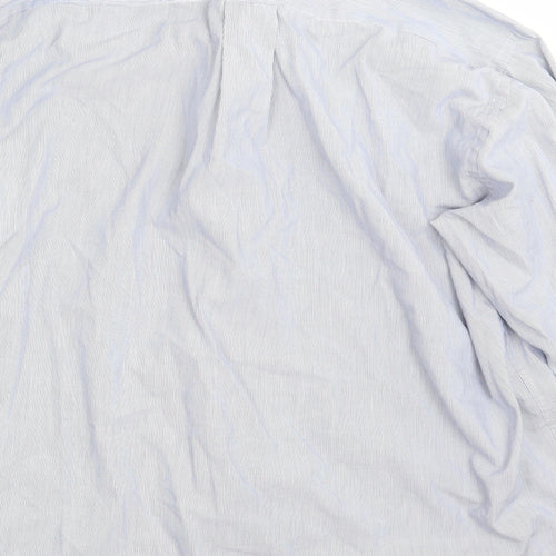 NEXT Mens Blue Striped   Button-Up Size 16