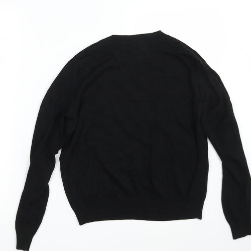ASOS Womens Black  Knit Pullover Jumper Size 8