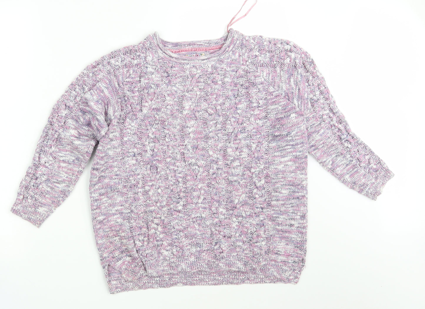Country Rose Womens Purple  Knit Pullover Jumper Size M